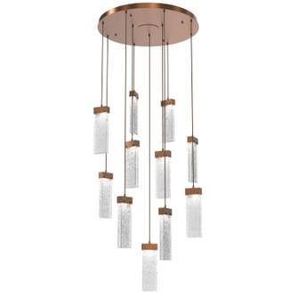 Parallel LED Pendant in Burnished Bronze (404|CHB0042-11-BB-CR-C01-L3)