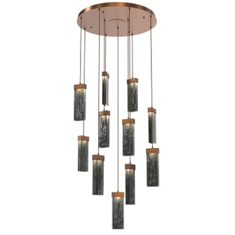 Parallel LED Pendant in Burnished Bronze (404|CHB0042-11-BB-SG-C01-L3)