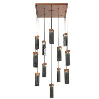 Parallel LED Pendant in Burnished Bronze (404|CHB0042-12-BB-CG-C01-L3)