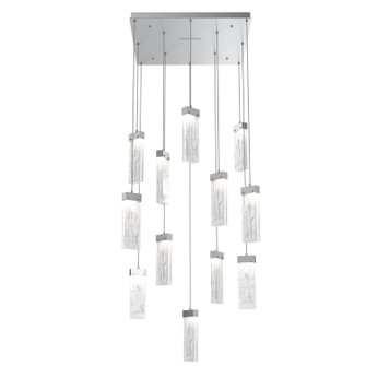 Parallel LED Pendant in Classic Silver (404|CHB0042-12-CS-CG-C01-L3)