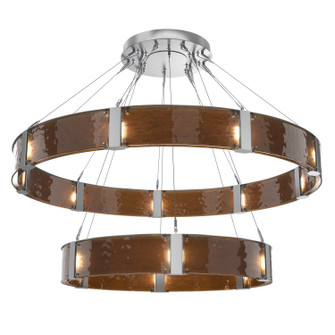 Parallel LED Chandelier in Classic Silver (404|CHB0042-2C-CS-BG-CA1-L1)