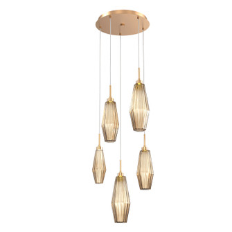 Aalto LED Pendant in Novel Brass (404|CHB0049-05-NB-RB-C01-L1)