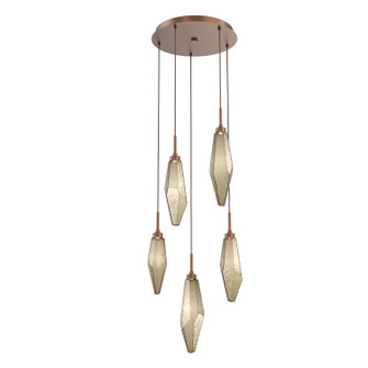 Rock Crystal LED Pendant in Burnished Bronze (404|CHB0050-05-BB-CB-C01-L1)