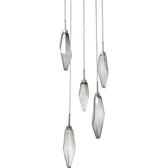 Rock Crystal LED Pendant in Classic Silver (404|CHB0050-05-CS-CA-C01-L3)