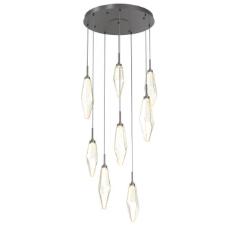 Rock Crystal LED Pendant in Graphite (404|CHB0050-08-GP-CA-C01-L1)