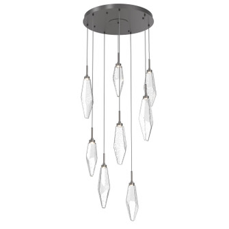 Rock Crystal LED Pendant in Graphite (404|CHB0050-08-GP-CC-C01-L1)