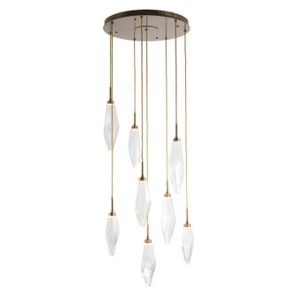 Rock Crystal LED Pendant in Novel Brass (404|CHB0050-08-NB-CB-C01-L1)