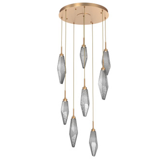 Rock Crystal LED Pendant in Novel Brass (404|CHB0050-08-NB-CS-C01-L1)