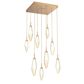 Rock Crystal LED Pendant in Novel Brass (404|CHB0050-09-NB-CA-C01-L3)
