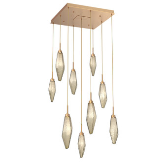 Rock Crystal LED Pendant in Novel Brass (404|CHB0050-09-NB-CB-C01-L1)