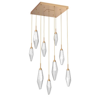 Rock Crystal LED Pendant in Novel Brass (404|CHB0050-09-NB-CC-C01-L3)