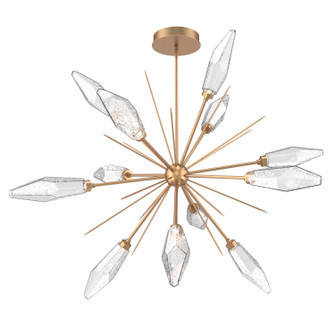 Rock Crystal LED Lantern in Novel Brass (404|CHB0050-0B-NB-CC-001-L3)