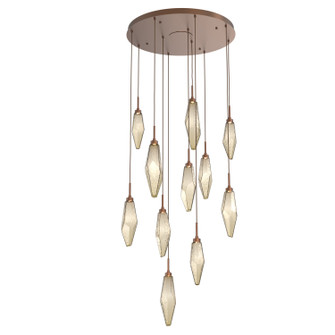 Rock Crystal LED Pendant in Burnished Bronze (404|CHB0050-11-BB-CB-C01-L1)