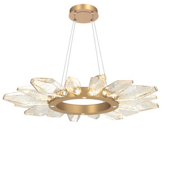 Rock Crystal LED Chandelier in Novel Brass (404|CHB0050-42-NB-CA-CA1-L1)