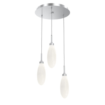 Fiori LED Pendant in Classic Silver (404|CHB0071-03-CS-WL-C01-L3)