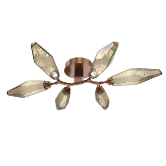 Rock Crystal LED Flush Mount in Burnished Bronze (404|CLB0050-01-BB-CB-L3)