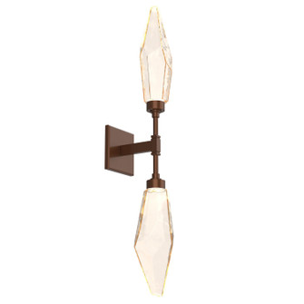 Rock Crystal LED Wall Sconce in Burnished Bronze (404|IDB0050-02-BB-CA-L1)
