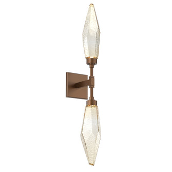 Rock Crystal LED Wall Sconce in Burnished Bronze (404|IDB0050-02-BB-CA-L3)