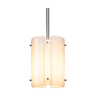 Textured Glass One Light Pendant in Burnished Bronze (404|LAB0044-08-BB-FG-C01-E2)