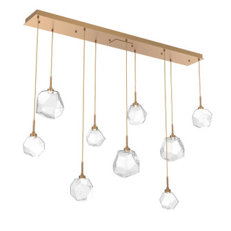 Gem LED Linear Pendant in Novel Brass (404|PLB0039-09-NB-C-C01-L3)