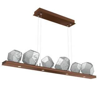 Gem LED Linear Suspension in Burnished Bronze (404|PLB0039-0B-BB-S-CA1-L3)