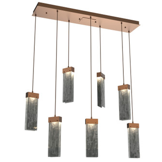 Parallel LED Pendant in Burnished Bronze (404|PLB0042-07-BB-SG-C01-L1)