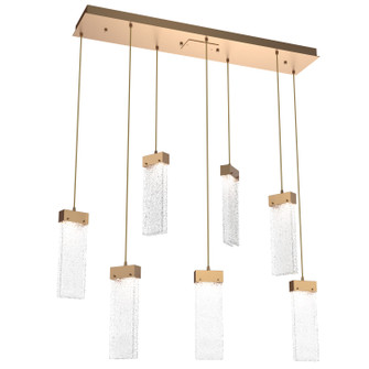 Parallel LED Pendant in Novel Brass (404|PLB0042-07-NB-CR-C01-L1)