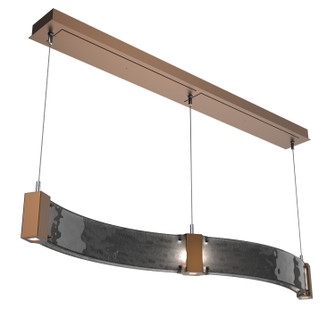 Parallel LED Linear Suspension in Burnished Bronze (404|PLB0042-48-BB-SG-CA1-L3)