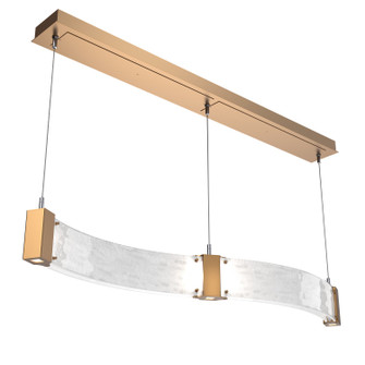 Parallel LED Linear Suspension in Novel Brass (404|PLB0042-48-NB-CG-CA1-L3)