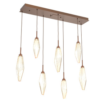 Rock Crystal LED Pendant in Burnished Bronze (404|PLB0050-07-BB-CA-C01-L1)