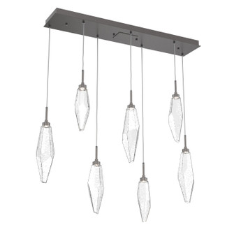 Rock Crystal LED Linear Pendant in Graphite (404|PLB0050-07-GP-CC-C01-L1)