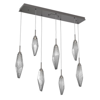 Rock Crystal LED Linear Pendant in Graphite (404|PLB0050-07-GP-CS-C01-L1)