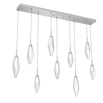Rock Crystal LED Linear Pendant in Classic Silver (404|PLB0050-09-CS-CC-C01-L1)
