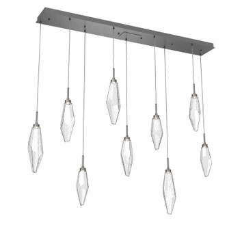 Rock Crystal LED Linear Pendant in Graphite (404|PLB0050-09-GP-CC-C01-L1)