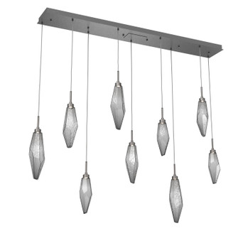 Rock Crystal LED Linear Pendant in Graphite (404|PLB0050-09-GP-CS-C01-L3)