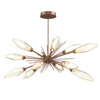 Rock Crystal LED Lantern in Burnished Bronze (404|PLB0050-0A-BB-CA-001-L1)