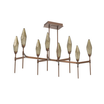 Rock Crystal LED Linear Suspension in Burnished Bronze (404|PLB0050-48-BB-CB-001-L1) Rock Crystal LED Linear Suspension in Burnished Bronze (404|PLB0050-48-BB-CB-001-L1)