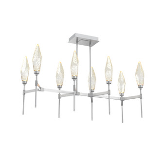 Rock Crystal LED Linear Suspension in Classic Silver (404|PLB0050-48-CS-CA-001-L1)