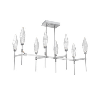 Rock Crystal LED Linear Suspension in Classic Silver (404|PLB0050-48-CS-CC-001-L3)