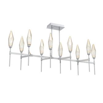 Rock Crystal LED Linear Suspension in Classic Silver (404|PLB0050-67-CS-CA-001-L1)