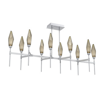 Rock Crystal LED Linear Suspension in Classic Silver (404|PLB0050-67-CS-CB-001-L1)