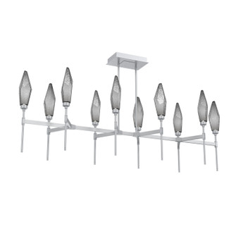 Rock Crystal LED Linear Suspension in Classic Silver (404|PLB0050-67-CS-CS-001-L3)