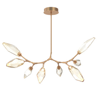 Rock Crystal LED Lantern in Novel Brass (404|PLB0050-BB-NB-CA-001-L3)