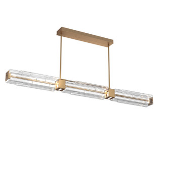 Ledgestone LED Linear Dining in Novel Brass (404|PLB0056-67-NB-LC-001-L3)