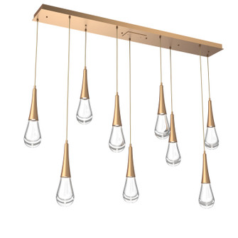 Raindrop LED Linear in Novel Brass (404|PLB0078-09-NB-C-C01-L3)