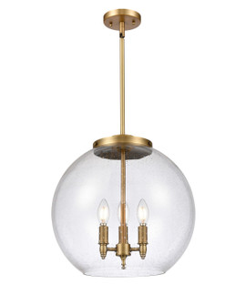 Essex LED Pendant in Brushed Brass (405|221-3S-BB-G124-16-LED)