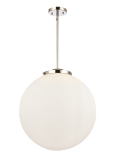 Franklin Restoration Three Light Pendant in Polished Nickel (405|221-3S-PN-G201-18)