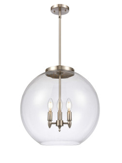 Essex LED Pendant in Brushed Satin Nickel (405|221-3S-SN-G122-18-LED)