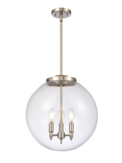 Franklin Restoration LED Pendant in Brushed Satin Nickel (405|221-3S-SN-G202-16-LED)