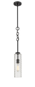 Downtown Urban One Light Mini Pendant in Matte Black (405|380-1S-BK-G380-4CL)